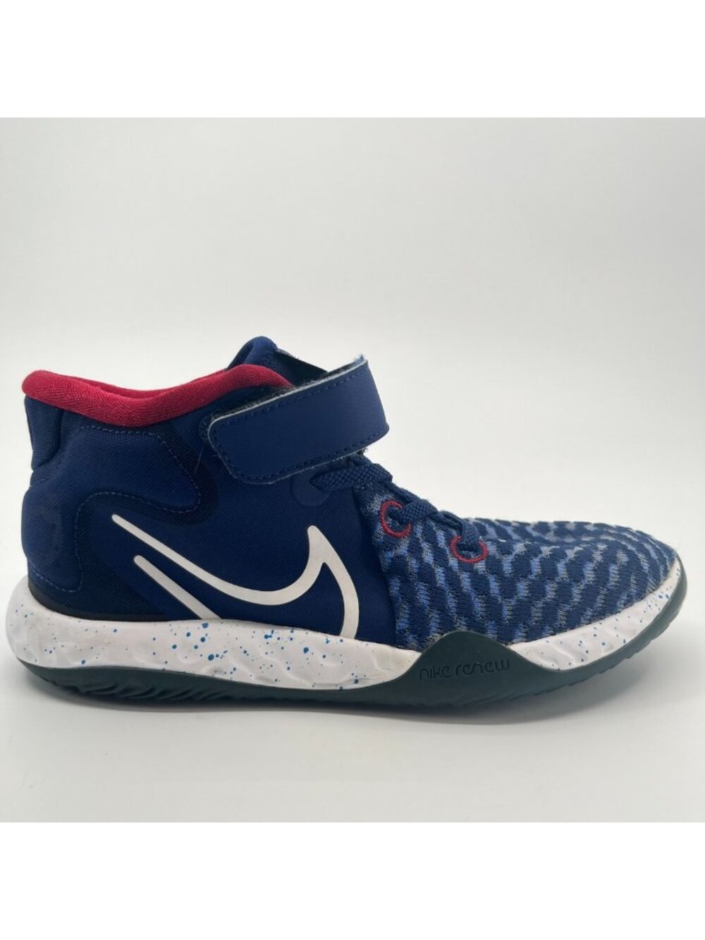 Nike KD Trey 5 Girls Size 3Y Blue White Pink Athletic Basketball Shoes Sneakers